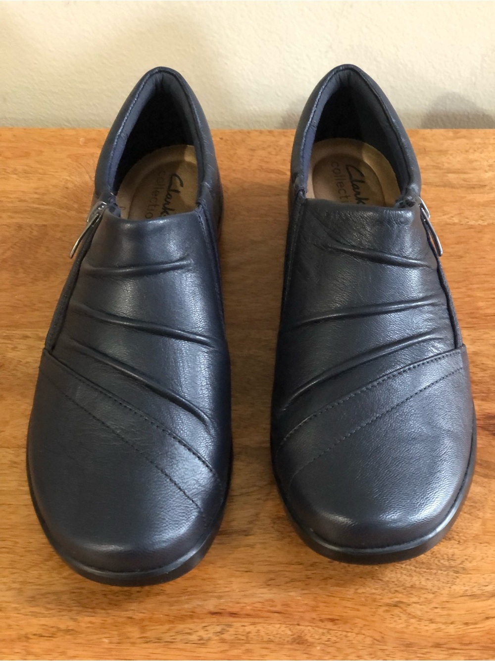 Clarks Women’s Black Slip-On Casual Loafers